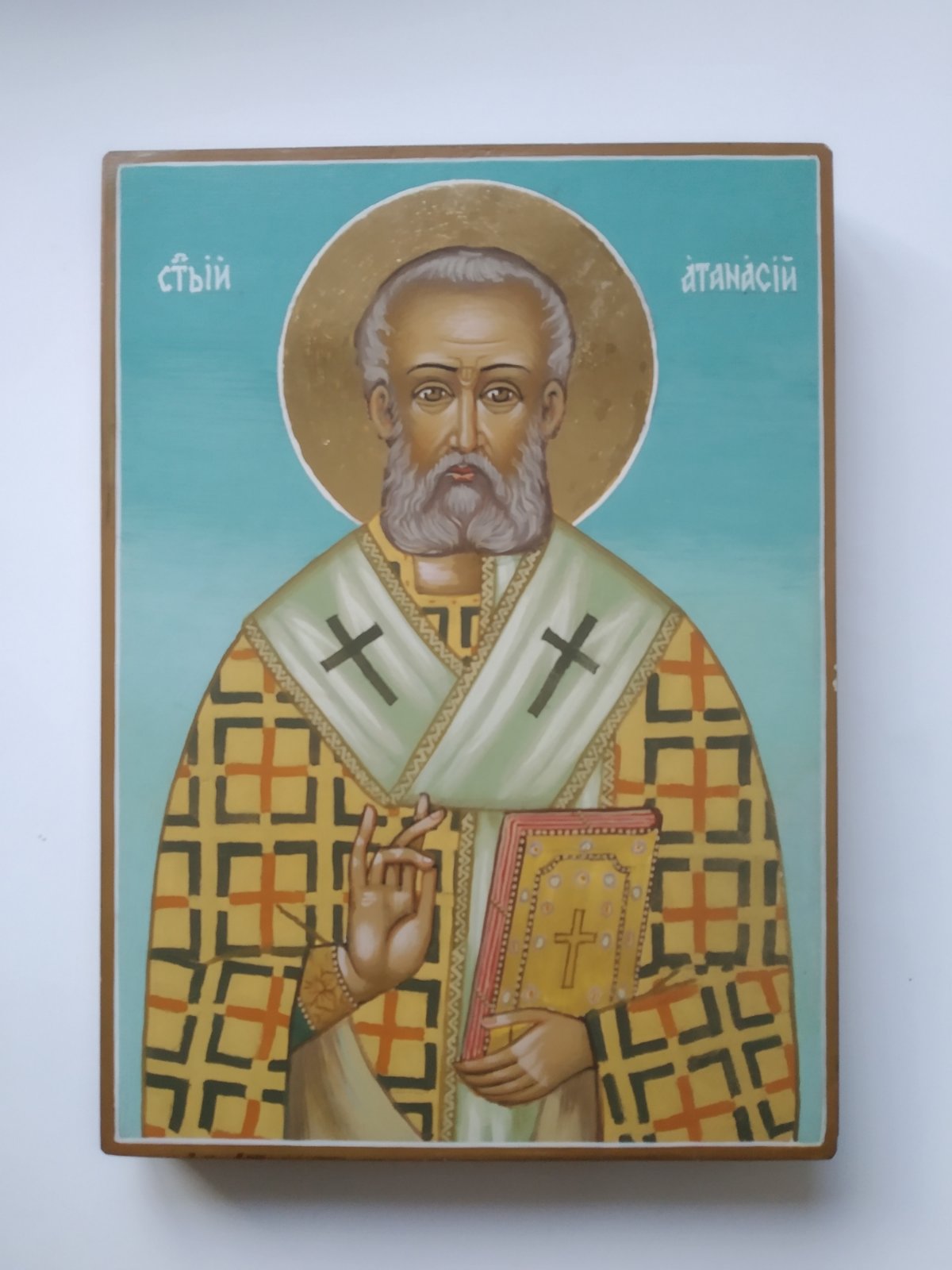 (Български) Икона "Свети Атанасий Велики"