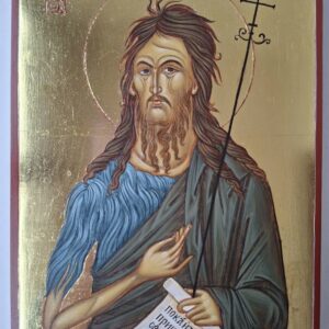 Икона "Свети Йоан Кръстител" византийски стил, атонска школа