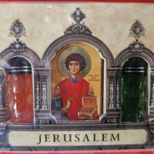 Осветено миро "Свети великомъченик Пантелеймон Церител" икона + 2 броя миро