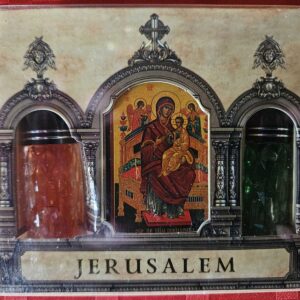 (Български) Осветено миро "Света Богородица Всецарица" икона + 2 броя миро